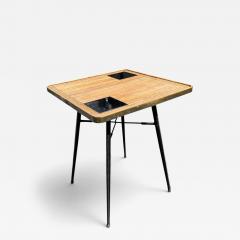 Jacques Adnet 1950s Stitched leather occasional table by Jacques Adnet - 4754089
