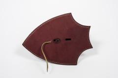 Jacques Adnet 1950s Stitched leather sconces by Jacques Adnet - 3031189