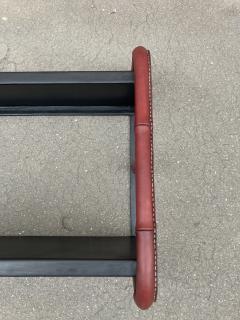 Jacques Adnet 1950s Stitched leather shelve by Jacques Adnet - 3959383