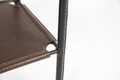 Jacques Adnet 1950s Stitched leather side table By Jacques Adnet - 2900150