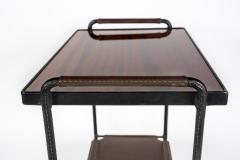 Jacques Adnet 1950s Stitched leather side table By Jacques Adnet - 2900154