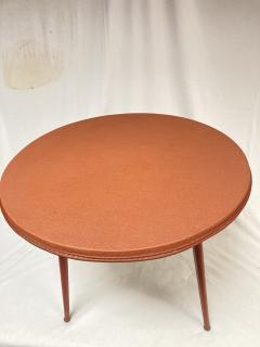 Jacques Adnet 1950s Stitched leather side table By Jacques Adnet - 3717816