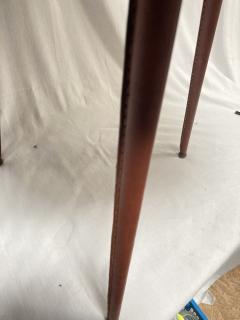 Jacques Adnet 1950s Stitched leather side table By Jacques Adnet - 3717823