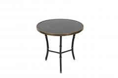 Jacques Adnet 1950s Stitched leather side table by Jacques Adnet - 3025542