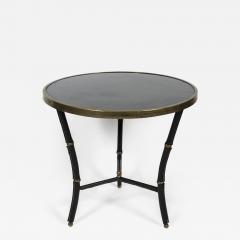 Jacques Adnet 1950s Stitched leather side table by Jacques Adnet - 3034318