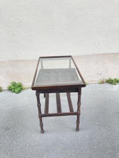 Jacques Adnet 1950s Stitched leather side table by Jacques Adnet - 3721791