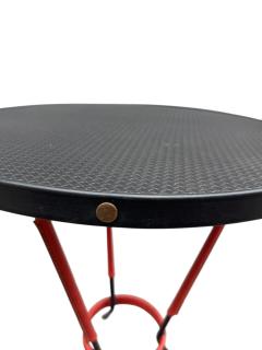 Jacques Adnet 1950s Stitched leather side table by Jacques Adnet - 4397681