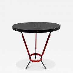 Jacques Adnet 1950s Stitched leather side table by Jacques Adnet - 4399011