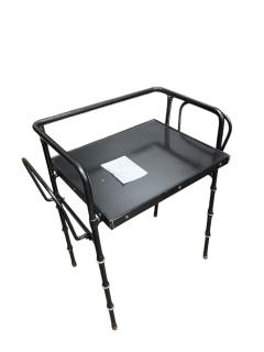 Jacques Adnet 1950s Stitched leather side table by Jacques Adnet - 4471540