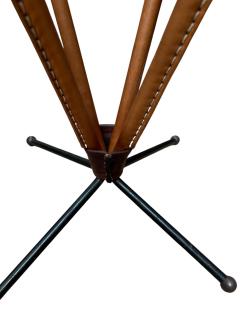 Jacques Adnet 1950s Stitched leather side table by Jacques Adnet - 4575010