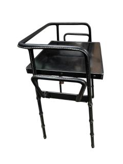 Jacques Adnet 1950s Stitched leather side table by Jacques Adnet - 4575506