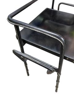 Jacques Adnet 1950s Stitched leather side table by Jacques Adnet - 4575508
