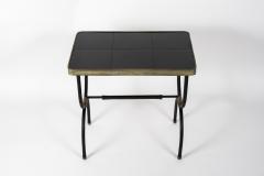 Jacques Adnet 1950s Stitched leather side tables by Jacques Adnet - 2903273