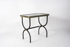 Jacques Adnet 1950s Stitched leather side tables by Jacques Adnet - 2903275