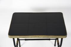 Jacques Adnet 1950s Stitched leather side tables by Jacques Adnet - 2903276