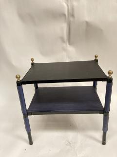 Jacques Adnet 1950s Stitched leather side tables by Jacques Adnet - 4097361
