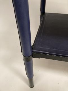 Jacques Adnet 1950s Stitched leather side tables by Jacques Adnet - 4097362