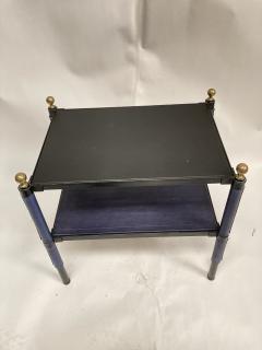 Jacques Adnet 1950s Stitched leather side tables by Jacques Adnet - 4097364