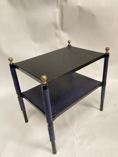Jacques Adnet 1950s Stitched leather side tables by Jacques Adnet - 4097366