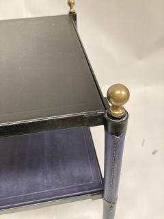 Jacques Adnet 1950s Stitched leather side tables by Jacques Adnet - 4097372