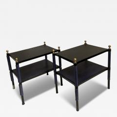 Jacques Adnet 1950s Stitched leather side tables by Jacques Adnet - 4099558