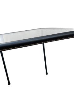 Jacques Adnet 1950s Stitched leather side tables by Jacques Adnet - 4479995
