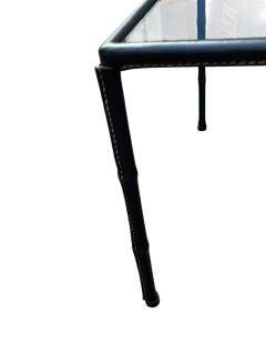 Jacques Adnet 1950s Stitched leather side tables by Jacques Adnet - 4479996