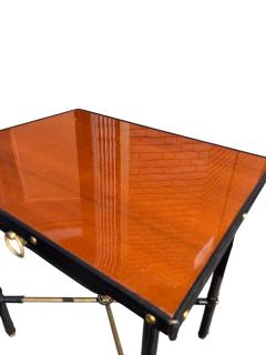 Jacques Adnet 1950s Stitched leather side tables by Jacques Adnet - 4533299