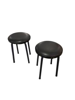 Jacques Adnet 1950s Stitched leather stools by Jacques Adnet - 4590243