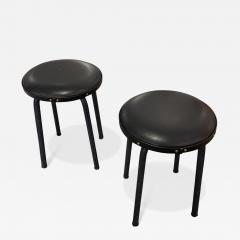 Jacques Adnet 1950s Stitched leather stools by Jacques Adnet - 4590257
