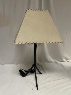 Jacques Adnet 1950s Stitched leather table lamp by Jacques Adnet - 4118722
