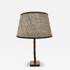 Jacques Adnet 1950s Stitched leather table lamp by Jacques Adnet - 4447599