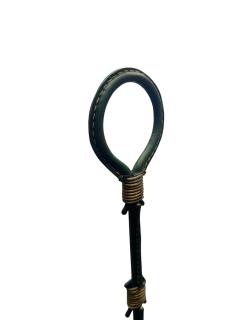 Jacques Adnet 1950s Stitched leather umbrella stand by Jacques Adnet - 4588997