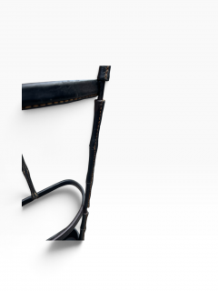Jacques Adnet 1950s Stitched leather umbrella stand by Jacques Adnet - 4771652