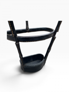 Jacques Adnet 1950s Stitched leather umbrella stand by Jacques Adnet - 4771655
