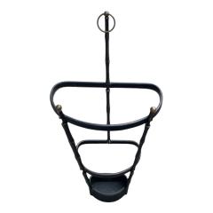 Jacques Adnet 1950s Stitched leather umbrella stand by Jacques Adnet - 4772135