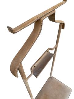 Jacques Adnet 1950s Stitched suede leather valet by Jacques adnet - 4118568