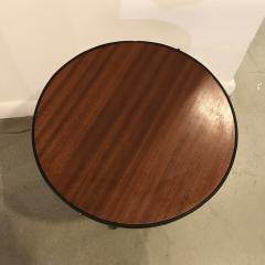 Jacques Adnet 1950s stitched leather table by Jacques Adnet - 3234179