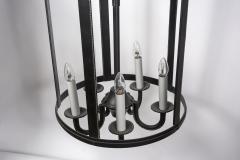Jacques Adnet 1950s tall Stitched leather lantern by Jacques Adnet - 2948109