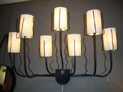 Jacques Adnet A pair of 1950 s wall lights by Jacques Adnet - 914118