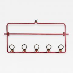 Jacques Adnet Awesome Coat Rack in Stitched Leather By Jacques Adnet - 817319