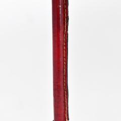 Jacques Adnet Elegant rede leather table lamp - 2174269