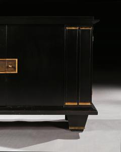 Jacques Adnet FRENCH ART DECO MODERNIST EBONISED ENFILADE SIDEBOARD WITH GILT BRONZE MOUNTS - 2048784