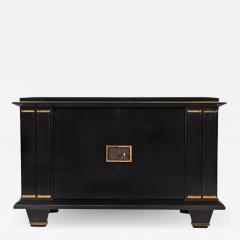 Jacques Adnet FRENCH ART DECO MODERNIST EBONISED ENFILADE SIDEBOARD WITH GILT BRONZE MOUNTS - 2050108
