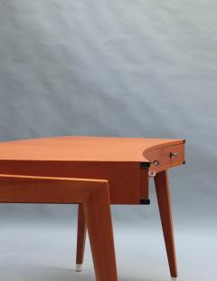 Jacques Adnet Fine French 1950s Leather Covered Desk and Chairs by Jacques Adnet - 3305739