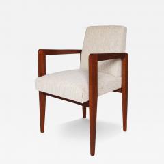 Jacques Adnet Fine French Art Deco Mahogany Arm Chair - 4036532