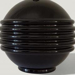 Jacques Adnet French 1930s Black Opaline Lamp attributed to Jacques Adnet - 4320794
