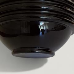 Jacques Adnet French 1930s Black Opaline Lamp attributed to Jacques Adnet - 4320795