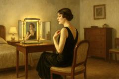 Jacques Adnet French Art Deco Illuminated Vanity Mirror by Jacques Adnet - 4335807