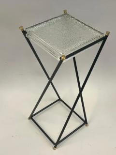 Jacques Adnet French Mid Century Modern Side End Table by Jacques Adnet Max Ingrand - 3519290